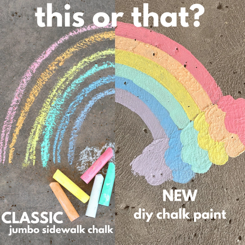 DIY Sidewalk Chalk Paint Deluxe Roller Brush Set