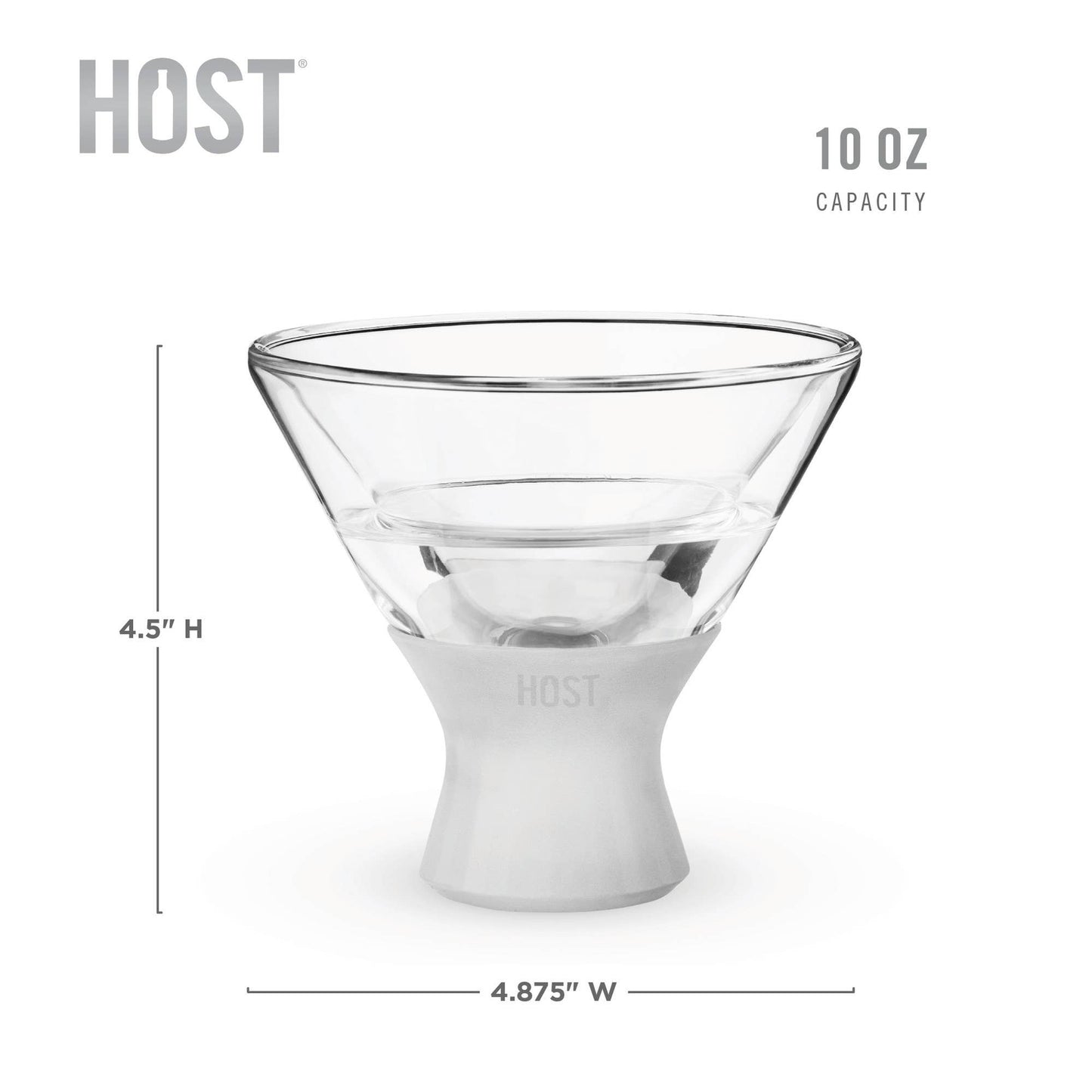 Glass FREEZE™ Cooling Martini Glasses- Set of 2