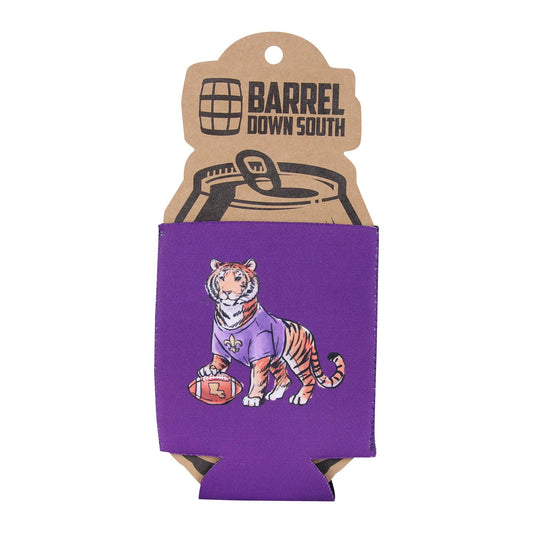 Purple Tiger Can Cooler