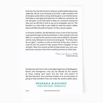 MSMH Benedictine Blessing Bracelet - Mixed Medals