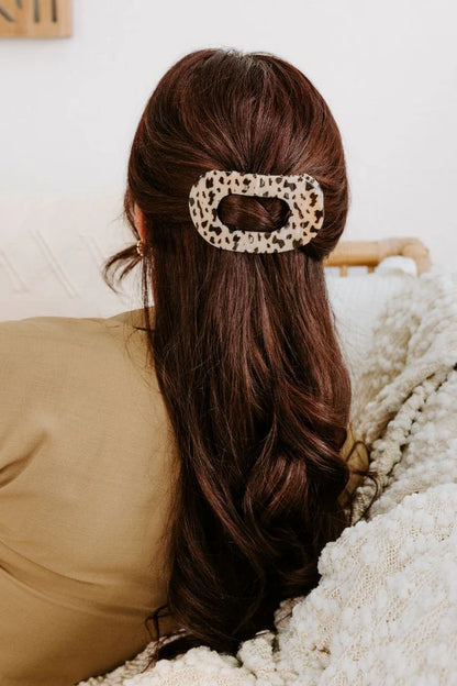 Flat Round Hair Clip