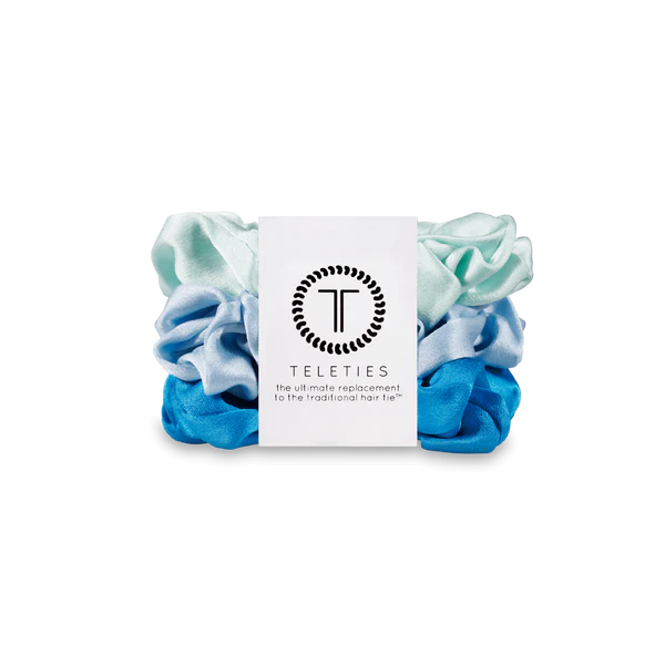 Silk Scrunchie Teleties - Set of 3