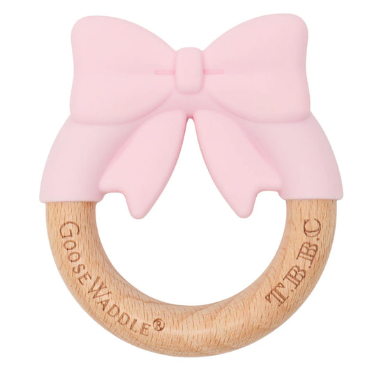 The Beaufort Bonnet Company Pink Bow Teether