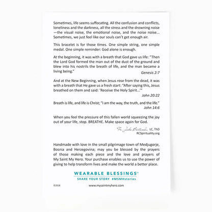 MSMH Breathe Blessing Bracelet