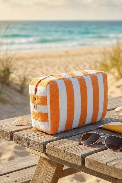 Striped Terry Cloth Bag