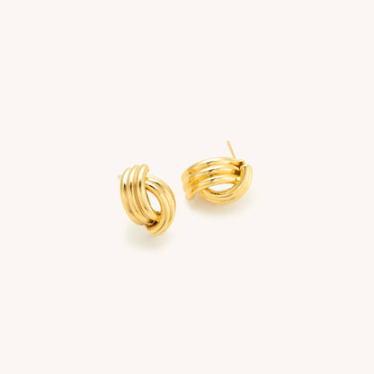 Gold Knot Studs