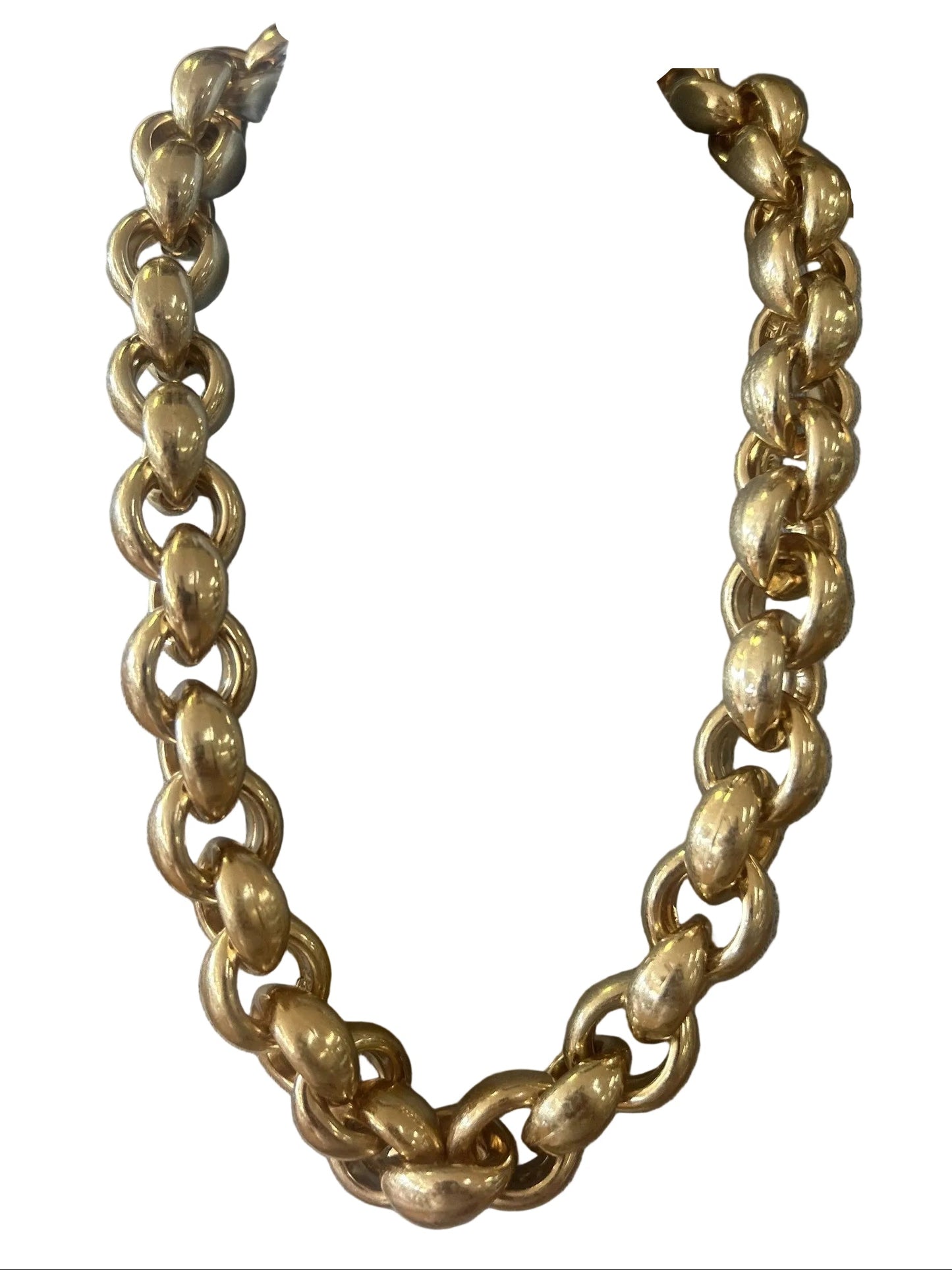 Gold Chunky Link Necklace