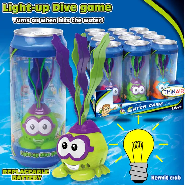 Light-Up Hermit Crab Dive Toy