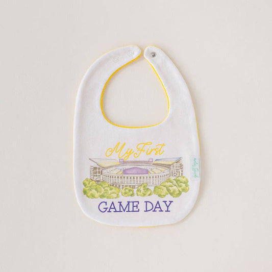 My First Game Day - LSU Baby Bib