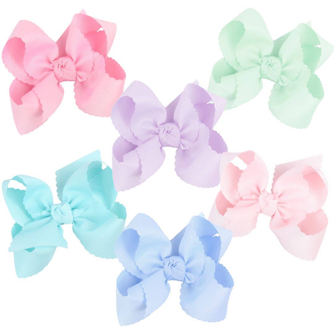 XL Scalloped Bow 5.5"