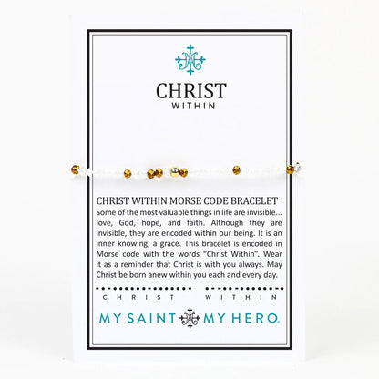 MSMH Christ Within Morse Code Bracelet