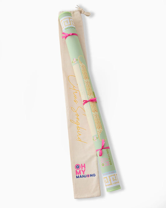 Citrus Songbird Mahjong Mat