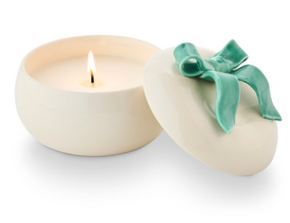 Citrus Crush Bow Ceramic Candle