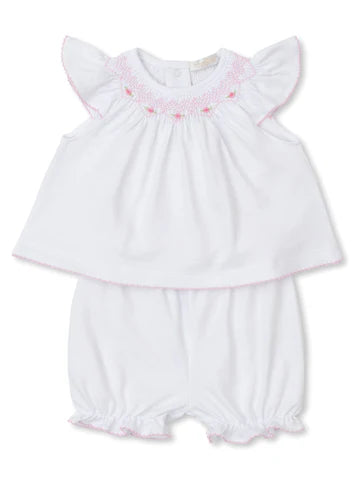 CLB summer bishop sunsuit set with hand smock