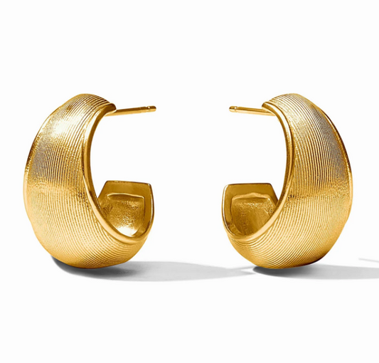 Cobblestone Statement Hoop Gold