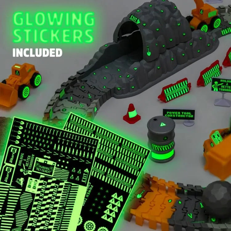 Construktor Glow In The Dark Construction Track Set