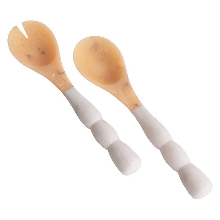 RESIN Sorbet Salad Servers (Coconut)