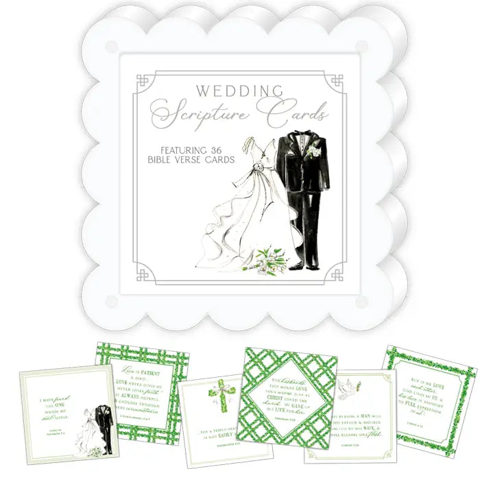 Wedding Scripture Cards with Acrylic Frame