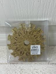 Gold Snowflake Stemware Collars