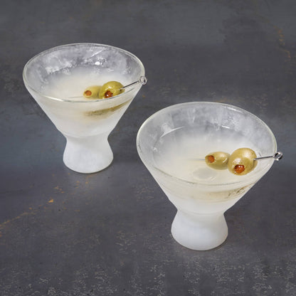 Glass FREEZE™ Cooling Martini Glasses- Set of 2