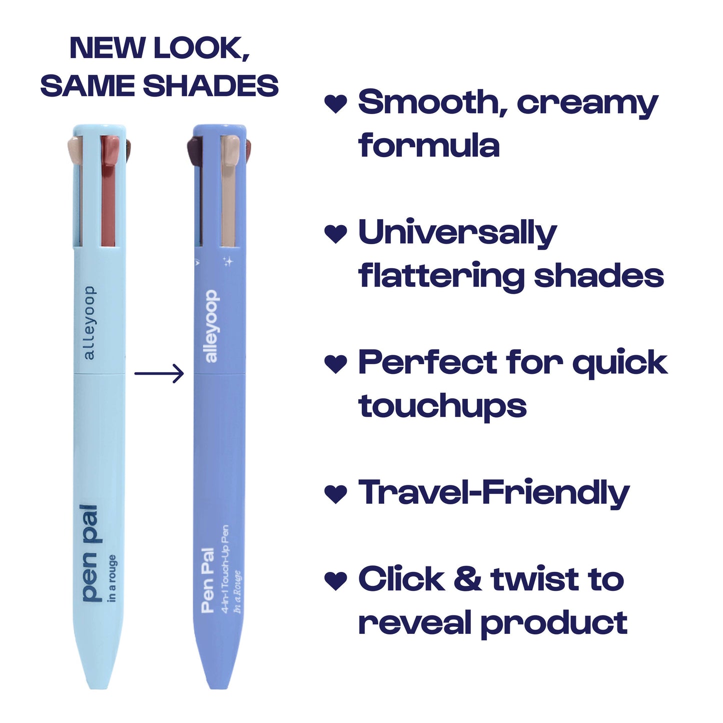 Alleyoop Pen Pal 4-in-1 Makeup Touch Up Pen
