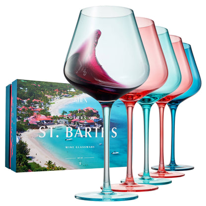 Colors of St. Barth, City Wine Glassware