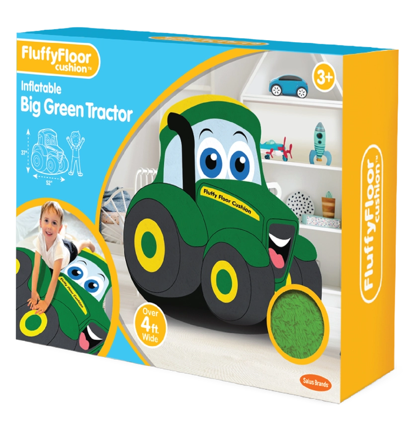 Happy Tractor Fluffy Floor Cushion