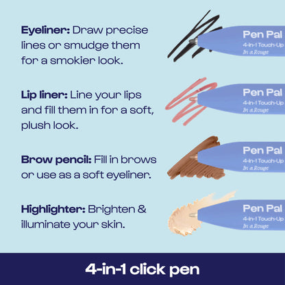 Alleyoop Pen Pal 4-in-1 Makeup Touch Up Pen