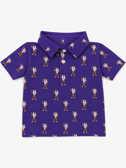 Purple Tiger Bait Youth Polo