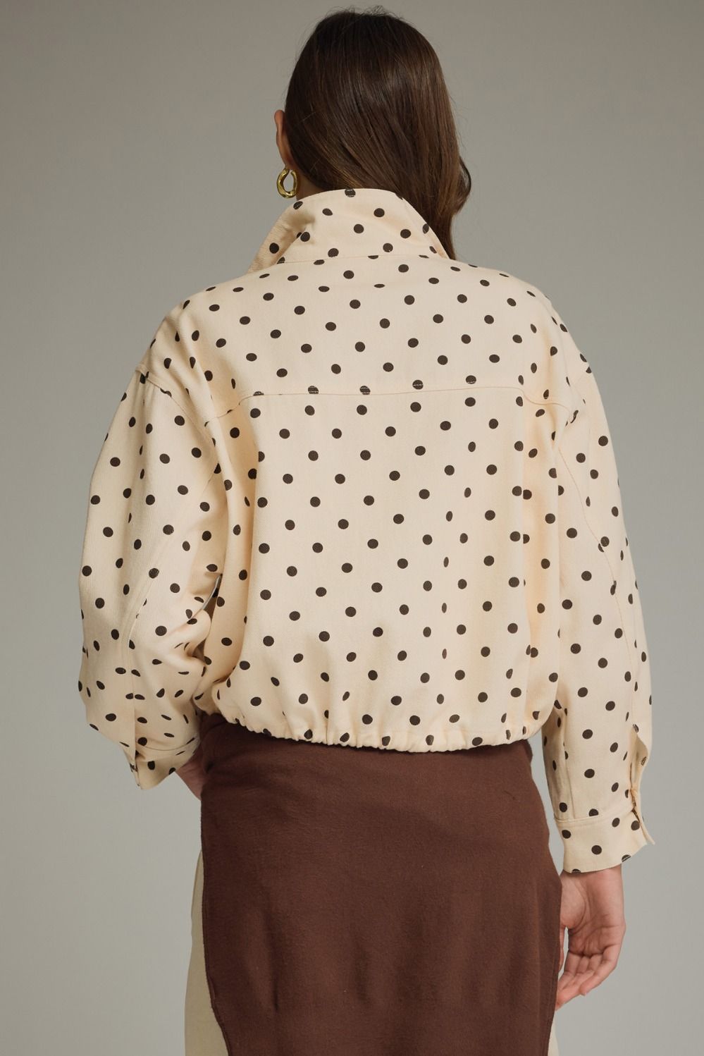 Vivi Polka Dot Collared Jacket