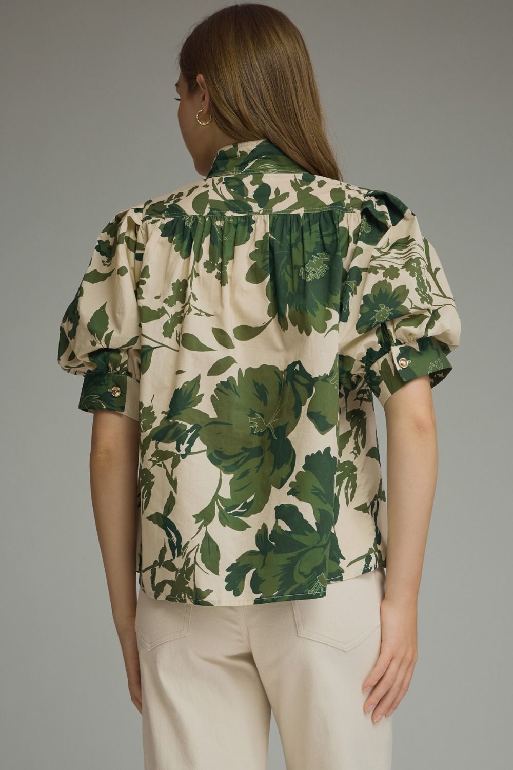 Kaci Floral Puff Sleeve Blouse