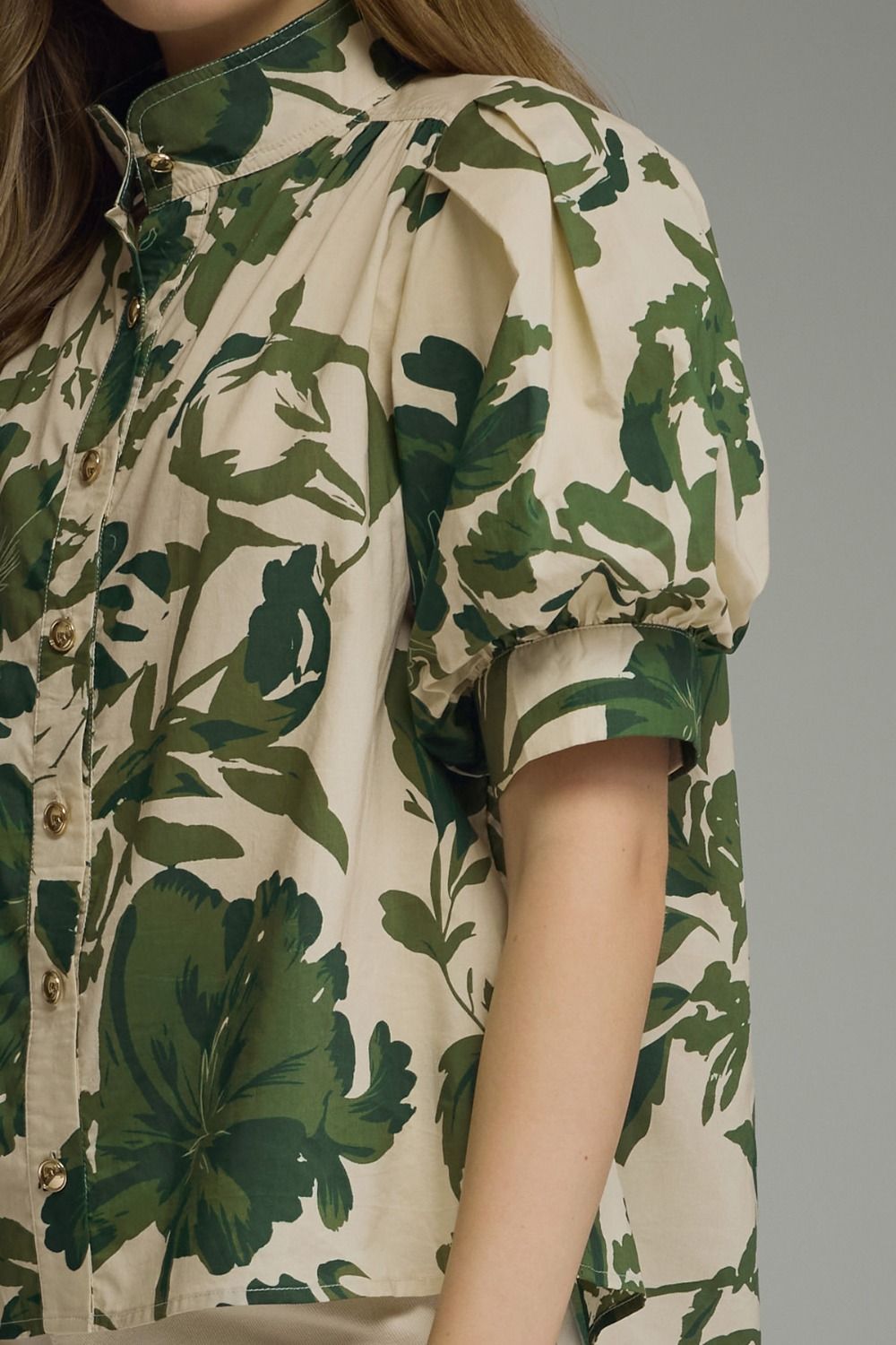 Kaci Floral Puff Sleeve Blouse
