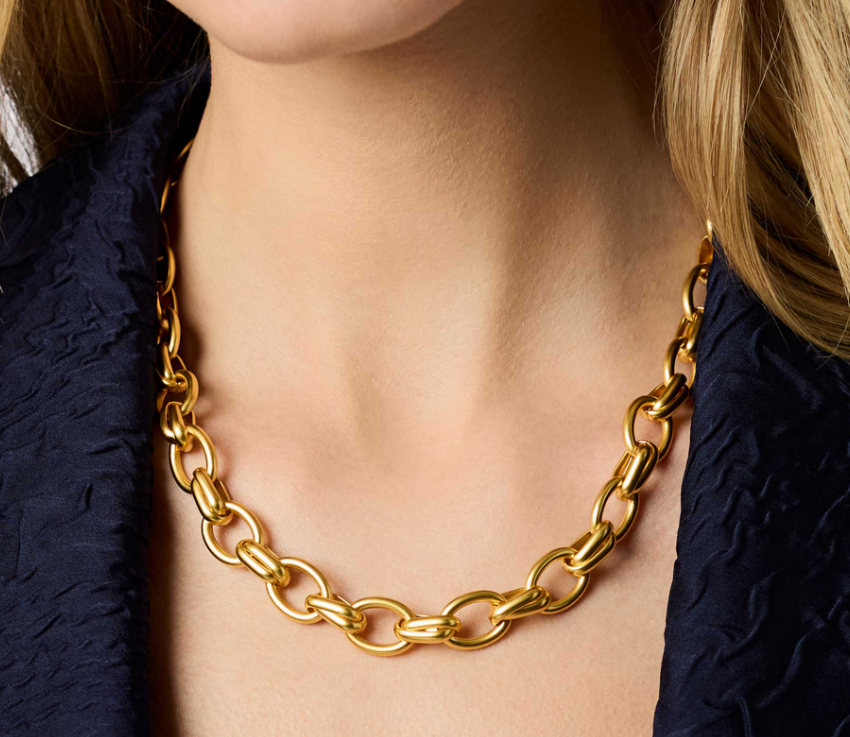 Essex Link Necklace Gold