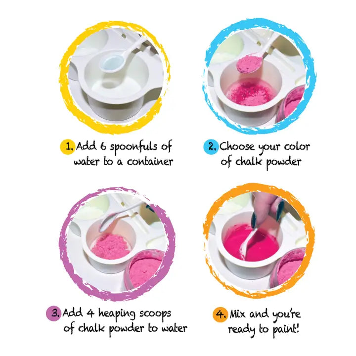 DIY Sidewalk Chalk Paint Set
