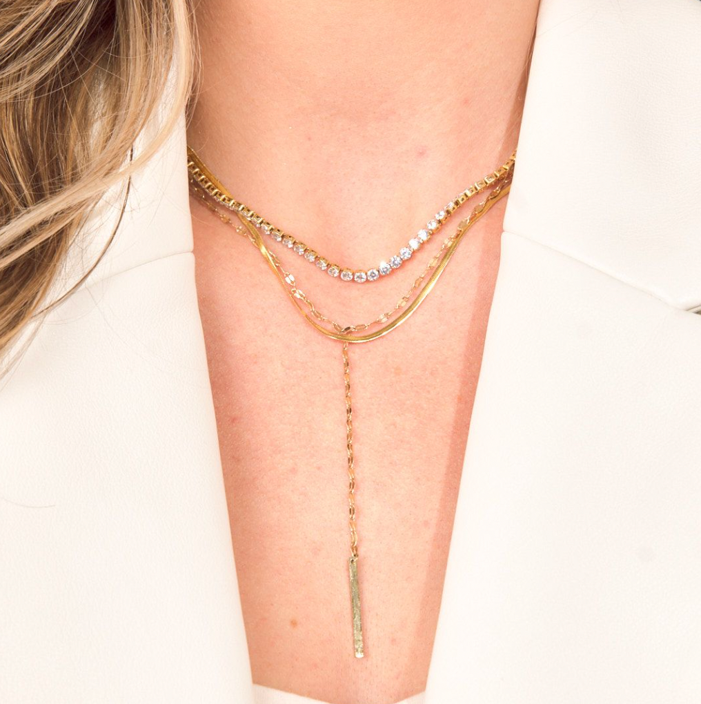 Gold Shimmer Lariat