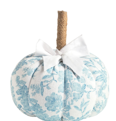 Fabric Topiary Pumpkin
