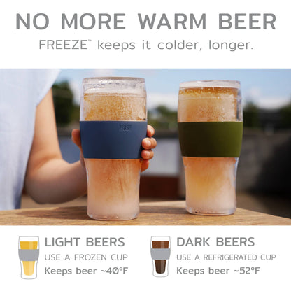 Beer FREEZE™ Cooling Cup- Gray