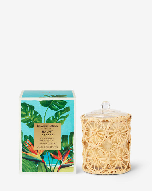 Glasshouse Triple Scented Soy Candle - BALMY BREEZE