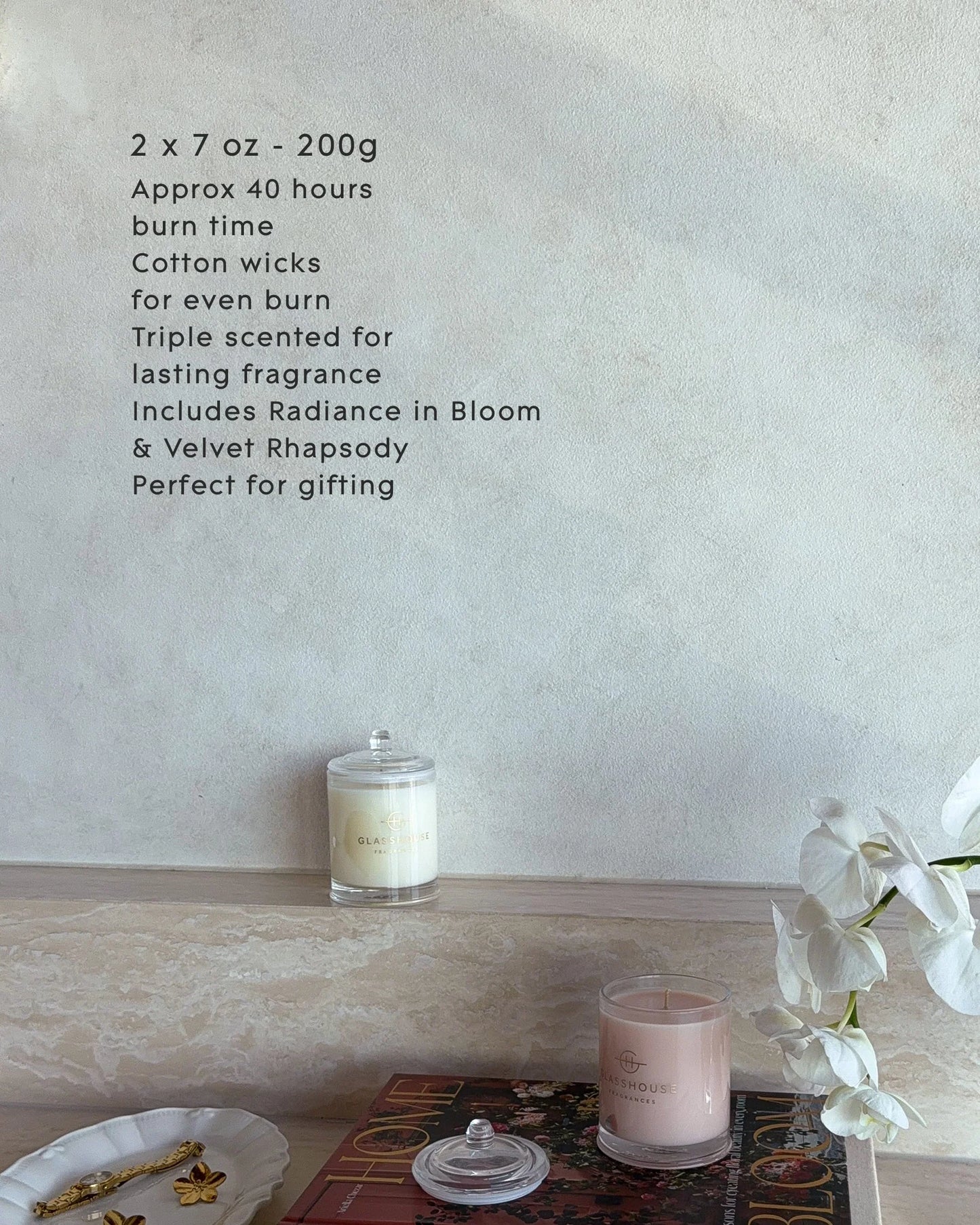 Glasshouse Soy Candle Duo