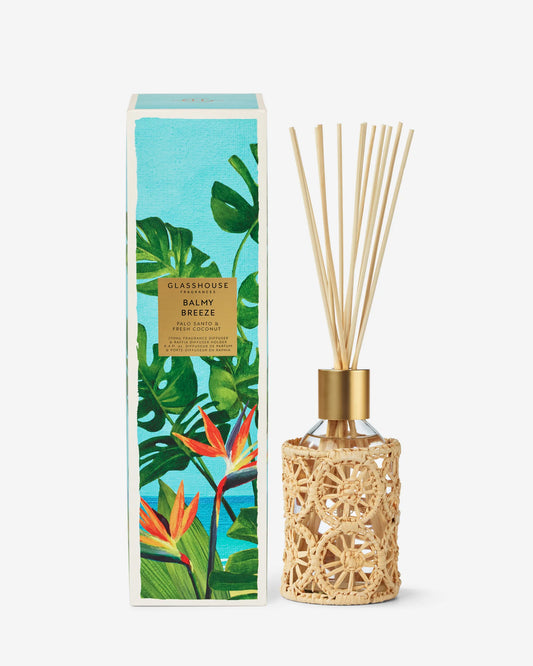 Glasshouse Fragrances Diffuser - BALMY BREEZE