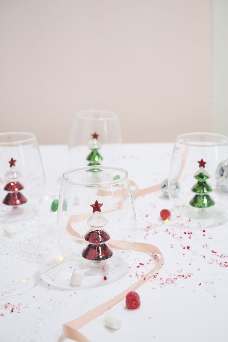 Glitter Tree Drinkware