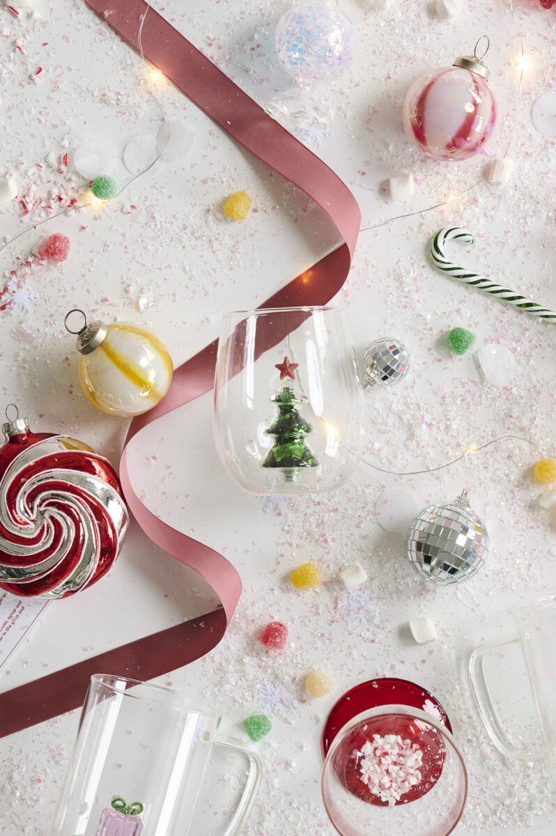 Glitter Tree Drinkware