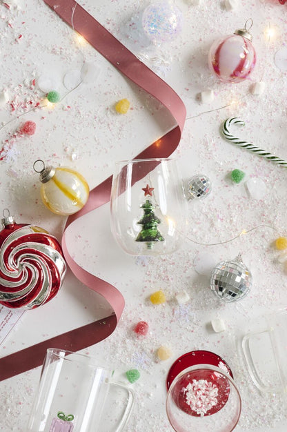 Glitter Tree Drinkware