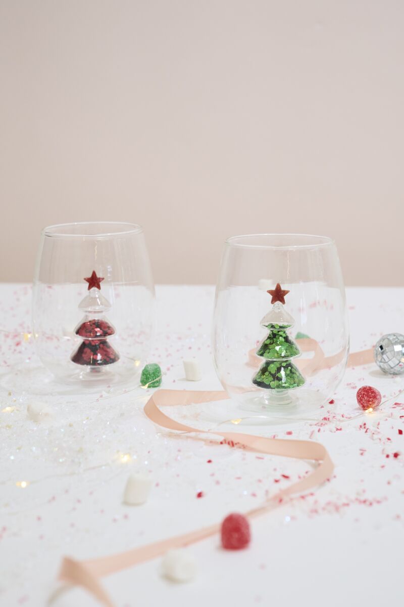 Glitter Tree Drinkware