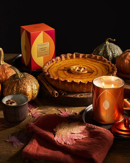 Glasshouse Triple Scented Soy Candle - HARVEST MUSE