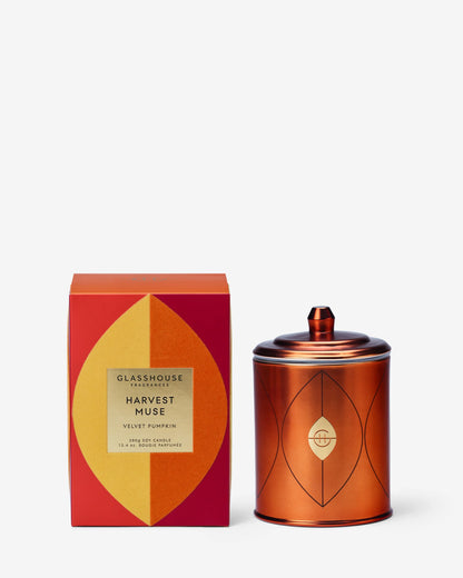 Glasshouse Triple Scented Soy Candle - HARVEST MUSE