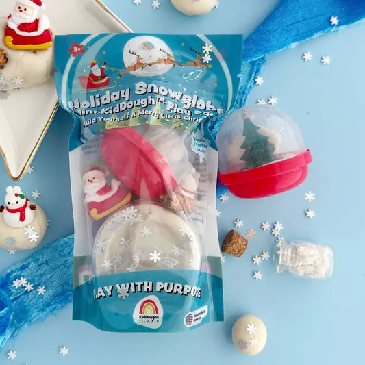 Mini KidDough Play Pack - Holiday Snowglobe