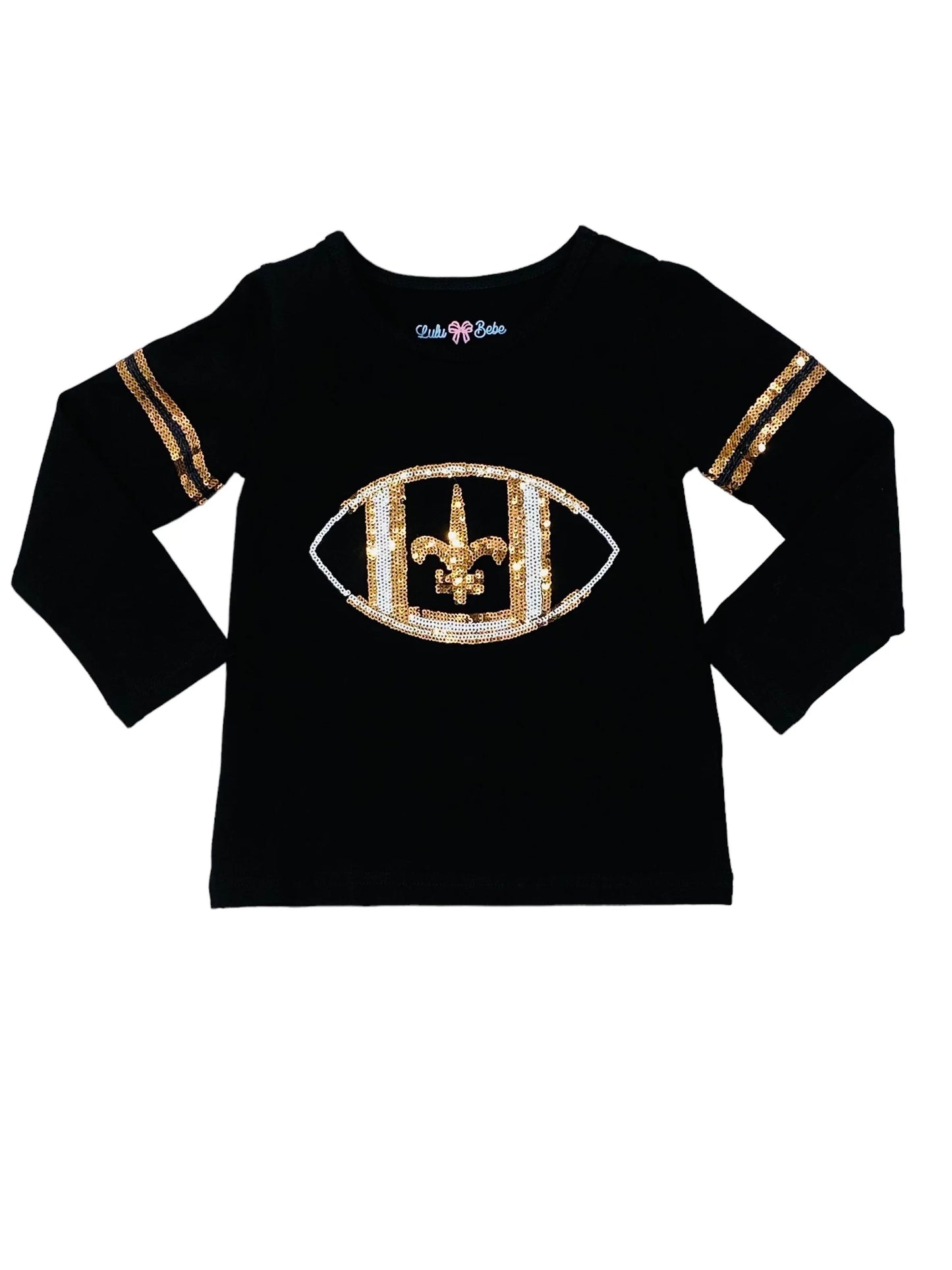 Sequin Black and Gold Tee