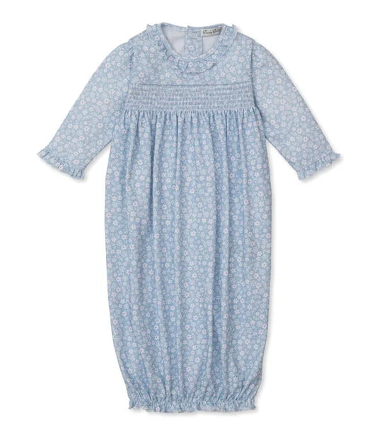 Kissy Kissy Fall Blooms Smocked Printed Sack Gown