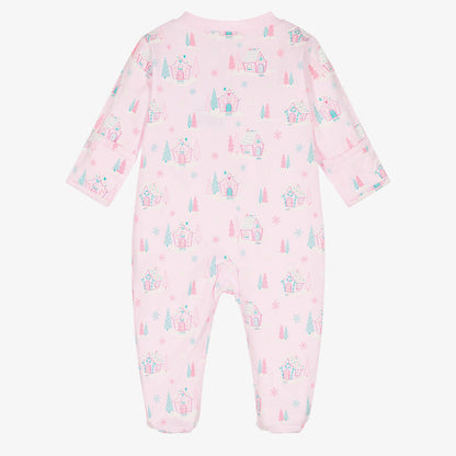Kissy Kissy Gingerbread Cottages Footie w/ Zip